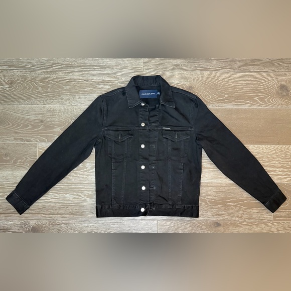 Calvin Klein Other - Calvin Klein Jeans Black Denim Jacket | Women’s Size Small | Classic Trucker Sty